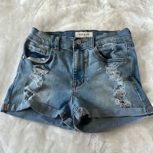 Pacsun light blue shortie shorts